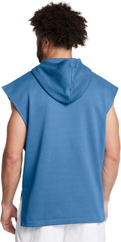 سترة بغطاء رأس Rival Fleece بدون أكمام للرجال من Under Armour in Saudi Arabia