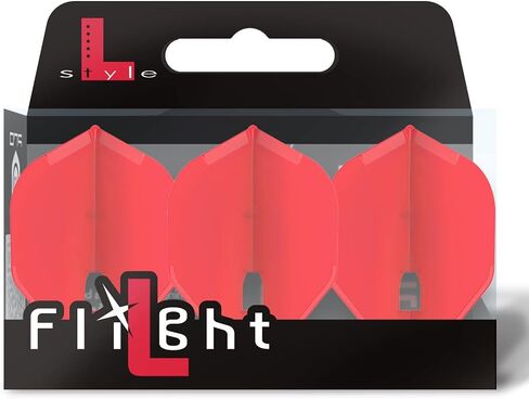 Dart Flights: L1 PRO Standard Shape - For Soft Tip and Steel Tip - Clear Pink in Saudi Arabia