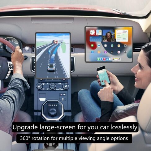 EiLkiee Magnetic iPad Tablet Holder for Car Air Vents, 360 Degree Rotating iPad Holder - Compatible with iPad Pro/Air 10.9-11 Inch Tablets in Saudi Arabia