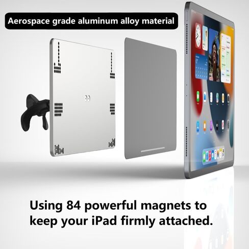 EiLkiee Magnetic iPad Tablet Holder for Car Air Vents, 360 Degree Rotating iPad Holder - Compatible with iPad Pro/Air 10.9-11 Inch Tablets in Saudi Arabia