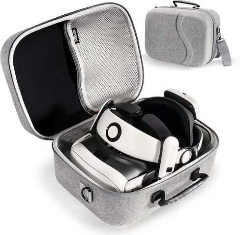 Carrying Case for Meta Quest 3, Travel Bag Compatible with BOBOVR S3 Pro Battery Head Strap, Controllers and Other Accessories, Hard Shell Case and Superior Protection for Oculus Quest 3 (Grey, XL) in Kuwait