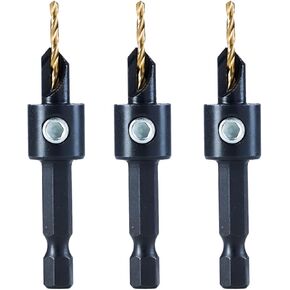 toolant Silence Combination Countersink Drill Bits, #4, 3pack, High-Speed Steel Counter Sink Drill Bit for US Wood Screw in Kuwait