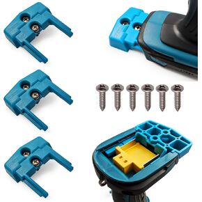 6 Pack Drill Holder for Makita 18v - Snap Fit for Makita Accessories & Drill Mount - Strong Grip Tool Holder for Makita Drill Bit Holder with 12 Screws - Easy to Install, Screw in & Lock - Made in USA