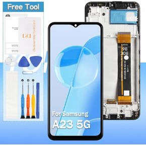 Screen Replacement for Samsung Galaxy A23 5G SM-A236E, SM-A236U, SM-A236U1, SM-A236B LCD Display Touch Digitizer Assembly with Frame(Not for A235 / A236V)