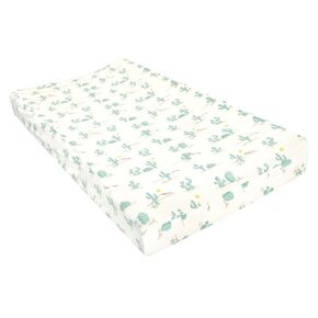 Hudson Baby Unisex Baby Changing Pad Cover, Desert Cactus, One Size