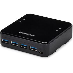 StarTech.com USB 3.0 Peripheral Sharing Switch - 4 USB 3.0 (5Gbps) x 4 Computers - Mac / Windows / Linux - USB A/B Switch - USB Switch (HBS304A24A)