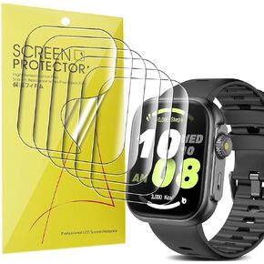 Compatible for anyloop Smart Watch Screen Protector, Lamshaw Full Coverage TPU Clear Film Compatible for anyloop Smartwatch ALW10-‎‎1.85 Inches (TPU-6 Pack)