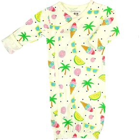 Babysoy Baby Newborn Kimono Snap Gown Bundler