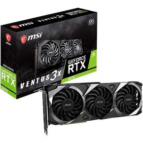 MSI Gaming GeForce RTX 3070 8GB GDRR6 256-Bit HDMI/DP TORX Fan 3.0 Ampere Architecture OC Graphics Card (RTX 3070 Ventus 3X OC) (Renewed)