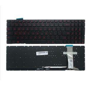 New for Asus ROG G551 G58JW G771 G771JW GL551J GL552 GL752 GL752VS GL771 GL771JW ZX50JX ZX50VW G551JM G551JW G551VW G58 G741 G771JM GL551JK, 0KNB0-662CUS00 NSK-UPQBC01 Keyboard Backlit, Black