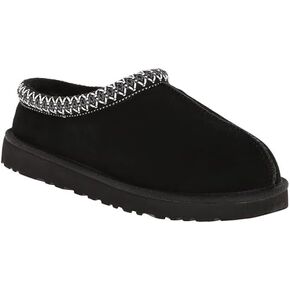 Women's Slipper Slip On For Women Suede Leather Indoor/Outdoor Comfy Fur Fleece Lined Short Mini Boot Tasman Slippers