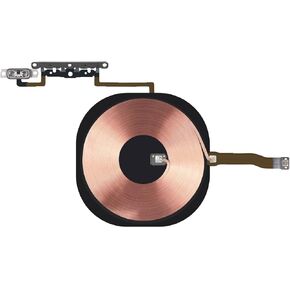 NFC Chip Wireless Charging Coil Volume Button Replacement for iPhone 11 Pro Mute Button Silent Key Switch Control Flex Cable with Assembly Metal Bracket for 11Pro