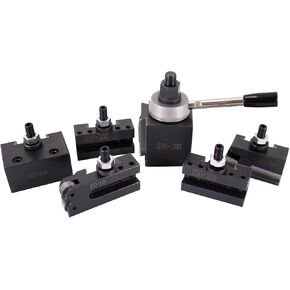 AXA Wedge Type Quick Change Tool Post Set 250-111, Tool Post for Mini Lathe Swing 12inch CNC Lathe Tool Holder