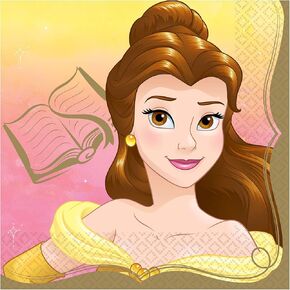 Disney Princess Jasmine Luncheon Napkins, 6.5" (16-pack) - Soft & Durable Party Essential, Perfect for Aladdin-themed Celebrations