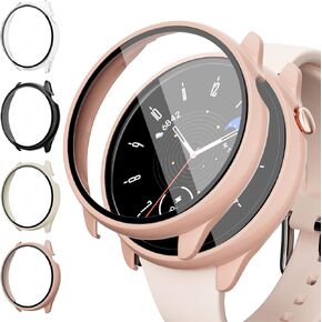 Case for Amazfit GTR Mini Smartwatch, [4-Pack] Hard PC Bumper Full Face Cover Protective Screen Protector Accessories for Amazfit GTR Mini Women Men