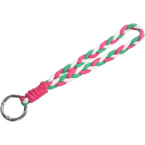 MECCANIXITY Phone Lanyard Universal Polyester Wrist Lanyard for Smartphone Case Water Cup Bag Decoration Keychain Accessories Brown Brown White 1 Pack