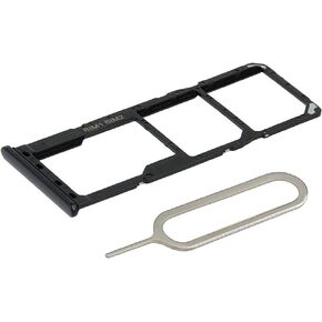 MMOBIEL DUAL SIM Card Slot Tray Holder Replacement Compatible with Samsung Galaxy A22 5G 2021 - Incl. SIM Pin - Gray