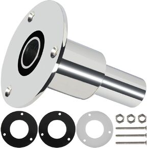 WAYSKA Stainless Steel 316 Thru Hull Exhaust Skin, Fitting 24mm Tube Pipe Socket Hardware for Diesel heaters Exhaust Pipe in Kuwait