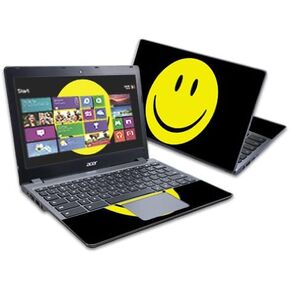 MightySkins Skin Compatible with Acer C720 Chromebook 11.6" wrap Sticker Skins Smiley Face