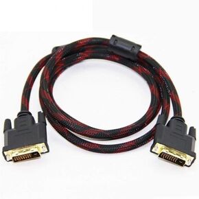 DVI Cable 24+1 Gold Plated 1.5M, DVI Cable Exceptional Picture Quality and Static-Free Video Transmission