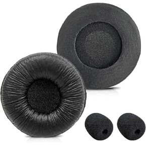Plantronics Headset Ear Cushions Replacement for Supra Plus Encore and Most Standard Size Office Headsets Plantronics H251 H251N H261 H261N H351 H351N H361 Jabra Biz 1500 PRO 920 Headphones (2 Pack)