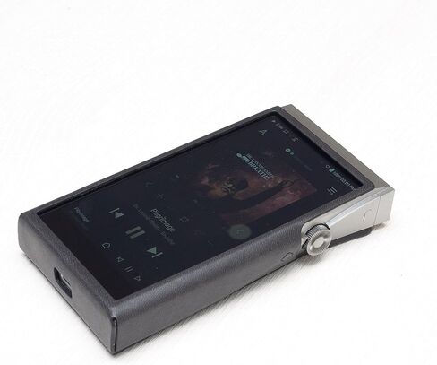 حافظة ميتري لهاتف Astell&Kern A&Futura SE180، حافظة جلدية مصنوعة يدويًا من جلد البولي يوريثان AK SE180 (كحلي) in Kuwait