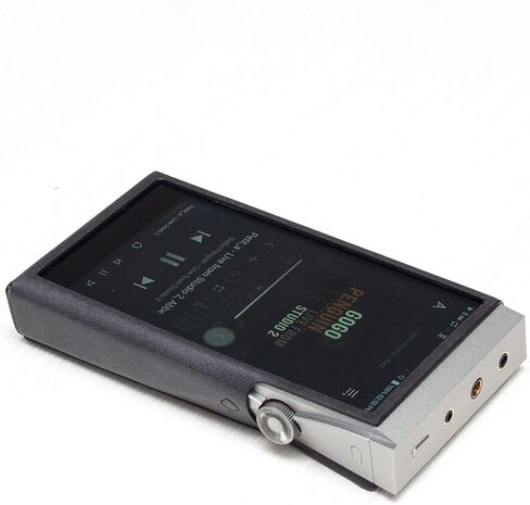 حافظة ميتري لهاتف Astell&Kern A&Futura SE180، حافظة جلدية مصنوعة يدويًا من جلد البولي يوريثان AK SE180 (كحلي) in Kuwait