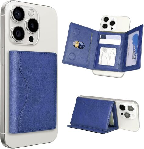 محفظة IAIYOXI MagSafe مع مقبض هاتف - محفظة جلدية مغناطيسية مع غطاء للخصوصية لهاتف iPhone 15/15 Pro، 14 Pro Max/14 Pro/14/14 Plus، سلسلة 13/12 (ليست لـ 13/12 Mini)، تحمل 7 بطاقات - بني in Kuwait