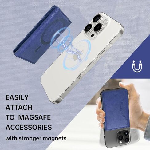 محفظة IAIYOXI MagSafe مع مقبض هاتف - محفظة جلدية مغناطيسية مع غطاء للخصوصية لهاتف iPhone 15/15 Pro، 14 Pro Max/14 Pro/14/14 Plus، سلسلة 13/12 (ليست لـ 13/12 Mini)، تحمل 7 بطاقات - بني in Kuwait