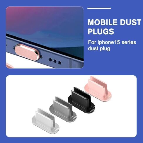 قابس وردي مضاد للغبار لهاتف iPhone 15/ 15Pro/15 Pro Max / 15Plus سدادة منفذ شحن سدادة غطاء غبار لشحن الهاتف المحمول، مقابس مضادة للغبار للهاتف الخلوي لصيانة الهواتف الذكية المحمولة وصيانتها وإصلاحها in Saudi Arabia