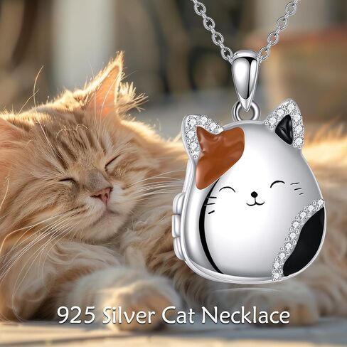NIFUNAO Locket Pendant Necklace Sterling Silver Memory Photo That Holder Pictures Jewelry Gift Christmas Graduation Day in Saudi Arabia