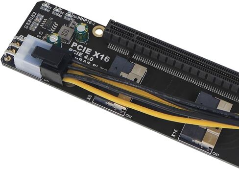 JMT 2Port SlimSAS 8i x2 to PCIe4.0/3.0 x16 Slot Adapter Card SFF8654 Riser Card for Network Card Graphics Video Card GPU (PCIe3.0 JHHP1A) in Kuwait