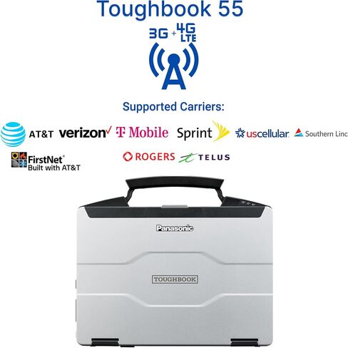 Panasonic Toughbook FZ-55 MK1, 14-inch FHD 1920x1080 Touchscreen Display Intel Core i7-8665U, 32GB RAM, 1TB SSD, 4G LTE, USB-C, Windows 11 Pro (Renewed) in Kuwait