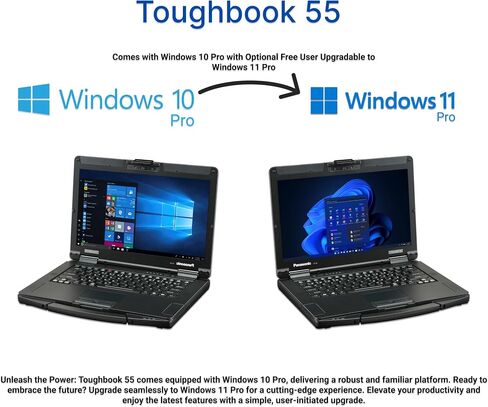 Panasonic Toughbook FZ-55 MK1, 14-inch FHD 1920x1080 Touchscreen Display Intel Core i7-8665U, 32GB RAM, 1TB SSD, 4G LTE, USB-C, Windows 11 Pro (Renewed) in Kuwait