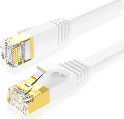 Tianle Cat 7 Ethernet Cable, Cat7 Gigabit LAN Network RJ45 High-Speed Patch Cord Flat 10Gbps 600Mhz/s SFTP Internet Cable for Xbox,PS4,PS3,Modem,Router,LAN,Switch, 3M/10FT Flat Black in Saudi Arabia