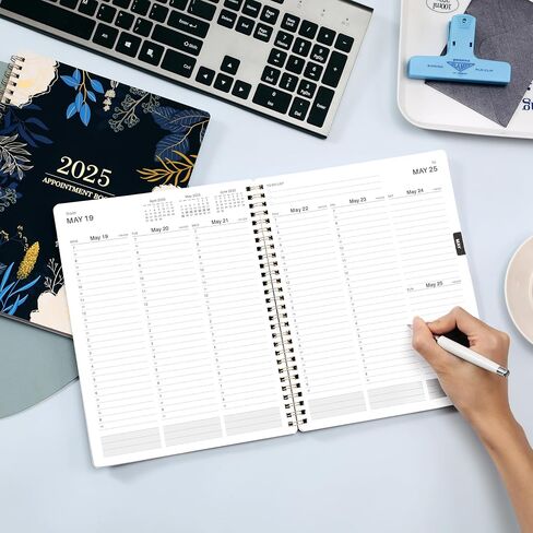2024-2025 Appointment Book - Weekly Appointment Book 2024-2025, Jul 2024 - Jun 2025, 2024-2025 Planner, 8" x 10", Daily/Hourly Planner 2024-2025 wtih Tabs, Half Hour (30 Mins) Interval, Lay-Flat in Saudi Arabia