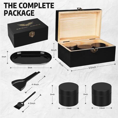 LANJEPMY Portable Vintage Bamboo Storage Box Tray Set with Hinged Lid Front Clasp, Decorative Box with All Accessories for Home, Great Gift Set in Saudi Arabia
