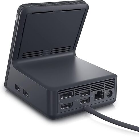 قاعدة شحن مزدوجة HD22Q من ديل، 90 وات، USB-C، 4X USB-A، HDMI، DP، RJ45، أسود in Saudi Arabia