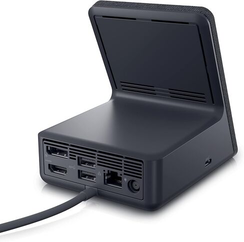 قاعدة شحن مزدوجة HD22Q من ديل، 90 وات، USB-C، 4X USB-A، HDMI، DP، RJ45، أسود in Saudi Arabia