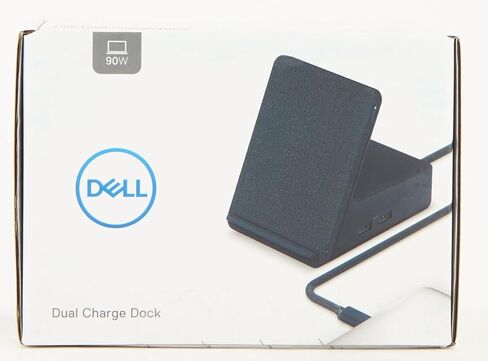 قاعدة شحن مزدوجة HD22Q من ديل، 90 وات، USB-C، 4X USB-A، HDMI، DP، RJ45، أسود in Saudi Arabia