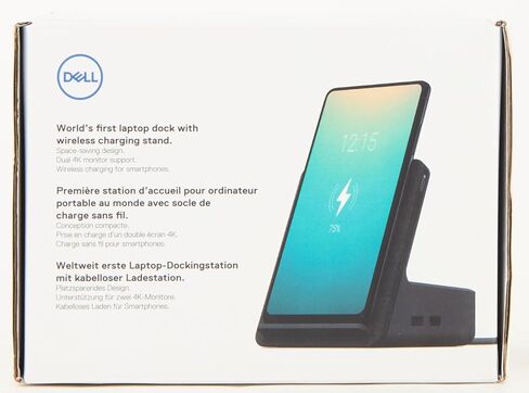 قاعدة شحن مزدوجة HD22Q من ديل، 90 وات، USB-C، 4X USB-A، HDMI، DP، RJ45، أسود in Saudi Arabia