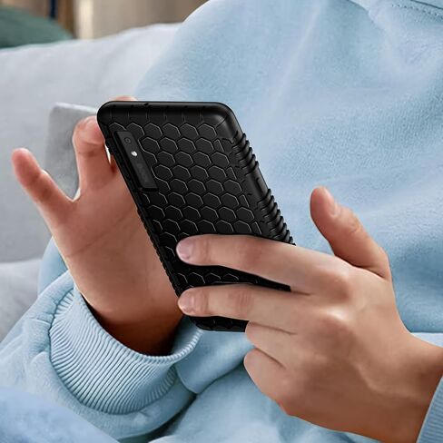 جراب Fintie من السيليكون لهاتف Onyx BOOX Palma مقاس 6.13 بوصة - [مشط العسل] غطاء خلفي واقٍ ناعم ومرن خفيف الوزن ومقاوم للصدمات لهاتف BOOX Palma Mobile ePaper، أسود in Saudi Arabia