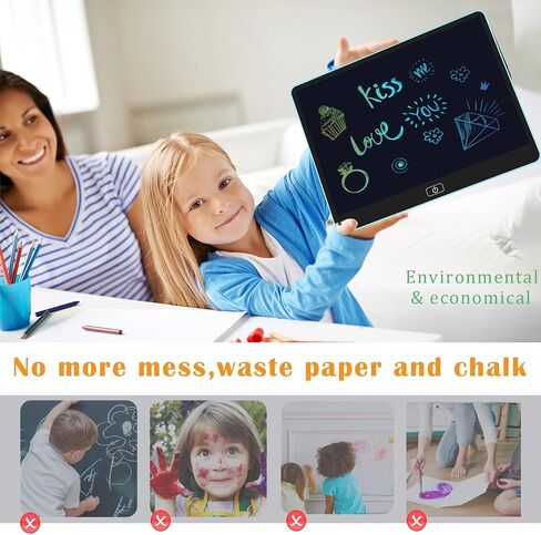 LCD Writing Tablet for Kids, 16 Inch Toddler Doodle Board Drawing Tablet, Educational and Learning Toys for Girls Boys, Christmas Birthday Gifts for Girls Boys 3 4 5 6 7 8 Year Old, Pink in Saudi Arabia
