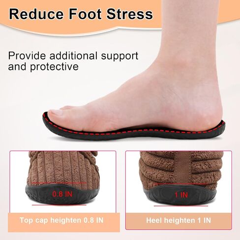 L-RUN Barefoot Womens Men Slippers Soft House Slippers for Women Indoor and Outdoor Slippers Adjustable Mens Home Shoes Lightweight Bedroom Slippers in Saudi Arabia