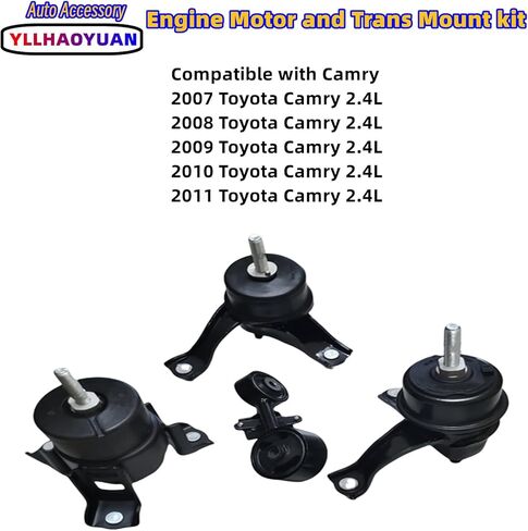 مجموعة تركيب محرك المحرك 4 قطع متوافقة مع 2002 2003 2004 2005 2006 Camry 2.4L 2004-2007 2008 Solara 2.4L استبدال السيارات لـ A4203 A4211 A4204 A4207 in Saudi Arabia