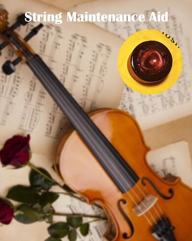 Litave String Rosin for Violin, Viola and Cello - Versatile, Low Dust, Easy to Use (Silver) in Saudi Arabia