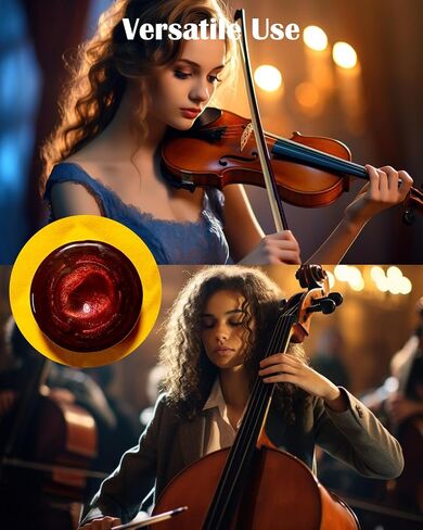Litave String Rosin for Violin, Viola and Cello - Versatile, Low Dust, Easy to Use (Silver) in Saudi Arabia