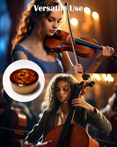 Litave String Rosin for Violin, Viola and Cello - Versatile, Low Dust, Easy to Use (Silver) in Saudi Arabia
