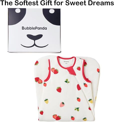 BubblePanda Rayon Made from Bamboo Sleep Sack 6-12 Months 1.0 Tog Soft Toddler Sleeping Sack for Babies 2-Way Zipper Baby Wearable Blanket in Saudi Arabia