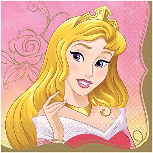 Disney Princess Jasmine Luncheon Napkins, 6.5" (16-pack) - Soft & Durable Party Essential, Perfect for Aladdin-themed Celebrations in Saudi Arabia